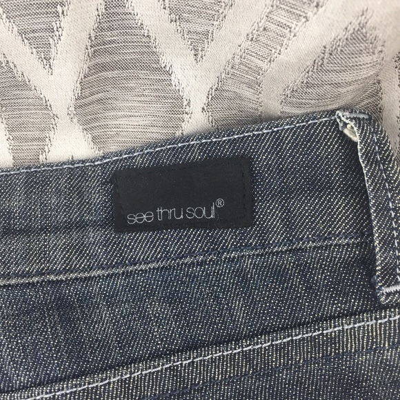 See Thru Soul Boot Cut Jeans Size: 28 Dark Wash - Picture 4 of 4